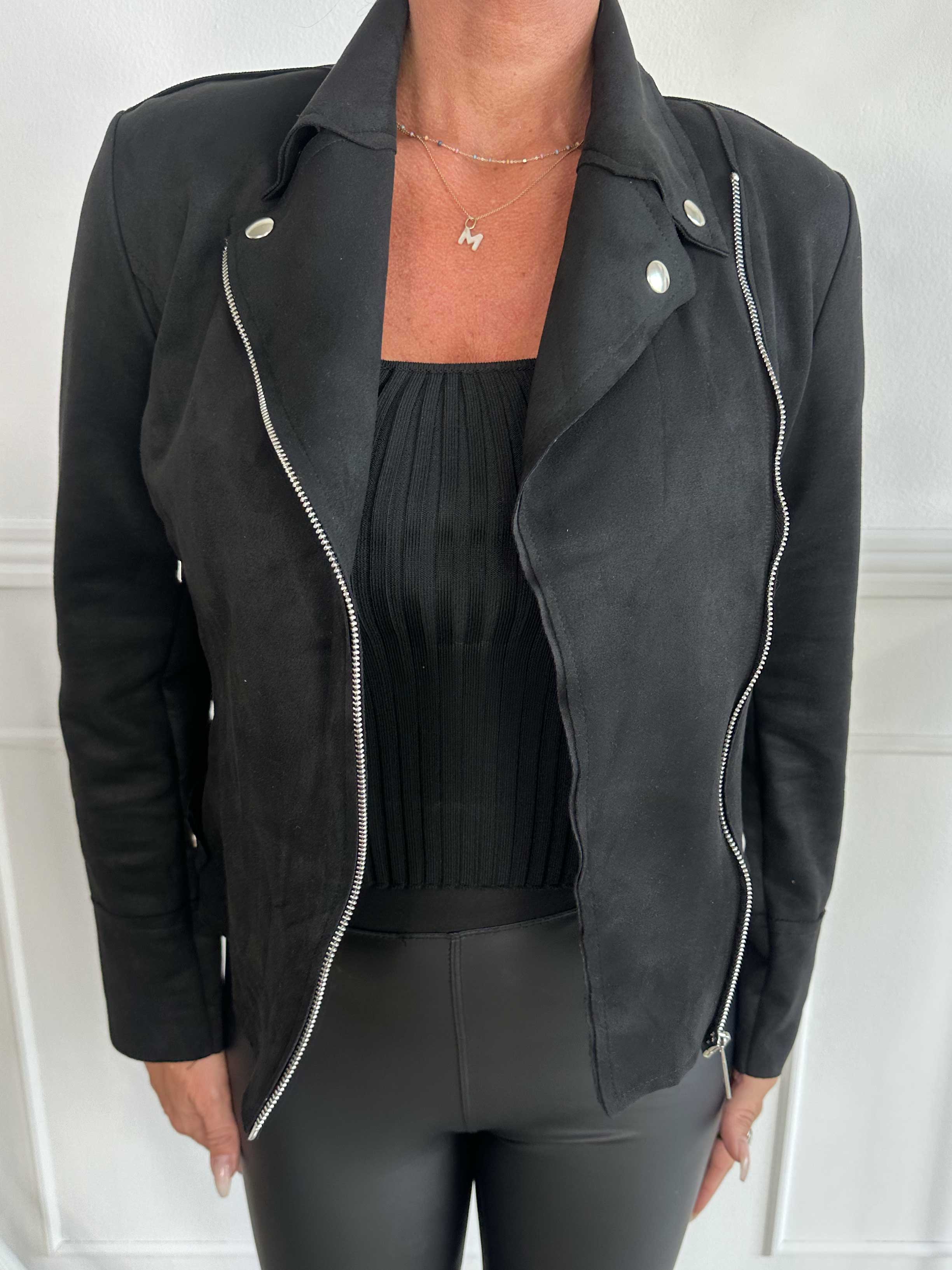 Marina - Blød jakke i ruskindslook